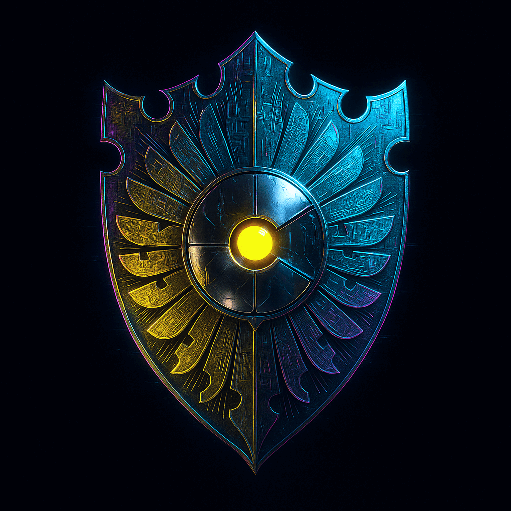 Abstract Feathered Shield v6